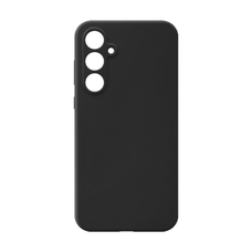 Samsung Galaxy A36 5G tok Soft Silicone tok Fekete PONTOS KAMERA KIVÁGÁS