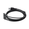 Baseus Ultra-Fast adatkábel (P10376303121-00) - Gyors töltés, USB-Micro-USB, Lightning, USB-C, 3.5A, 1.3m - Fekete - 2. kép