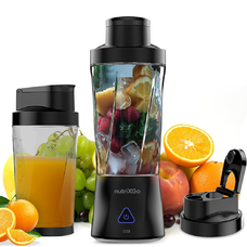 Hordozható turmix Techsuit BP1 - Type-C kábellel, Újratölthető, 700ml, 20000rpm, 6000mAh - Fekete