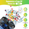 Hordozható turmix Techsuit BP1 - Type-C kábellel, Újratölthető, 700ml, 20000rpm, 6000mAh - Fekete - 3. kép