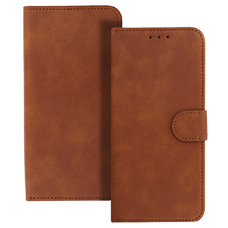 COMMON Univerzálny flipový obal (VEĽKOSŤ S) Iphone 12/13/Samsung S6/A5 2016/Xcover 4/S22/Huawei P8 2017 hnedý obal