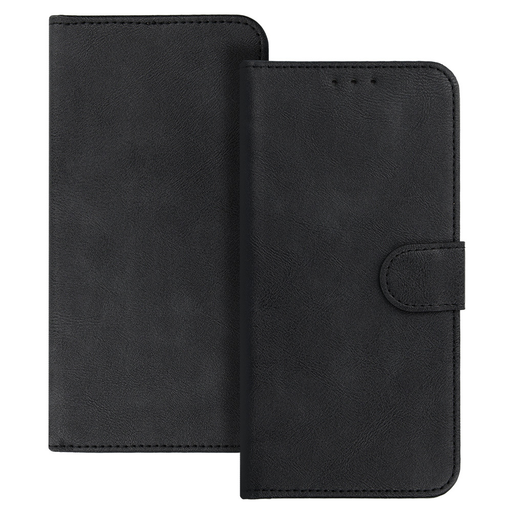 COMMON Univerzális fliptok (MÉRET L) Iphone 6 Plus/7 Plus/8 Plus/Xs Max/11 Pro Max/Samsung S20 FE/S21 FE/S10 Plus/A10/A32/A54/Xiaomi 12 Lite/Huawei P30 Pro fekete tok