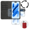 COMMON univerzális fliptok (MÉRET L) iPhone 6 Plus/7 Plus/8 Plus/Xs Max/11 Pro Max/Samsung S20 FE/S21 FE/S10 Plus/A10/A32/A54/Xiaomi 12 Lite/Huawei P30 Pro piros tok - 2. kép