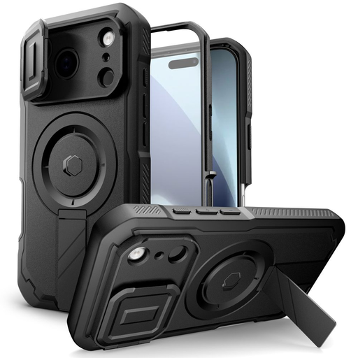 iPhone 17 Pro Max Tech-protect Kevlar Magsafe čierne puzdro