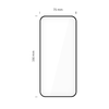 Xiaomi Redmi 15C / Poco C85 Tech-Protect Glass Fit+ üvegfólia 2-csomagos, fekete - 0. kép