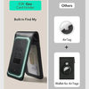 Classic Geo Kártyatartó - Vegán Bőr Pénztárca 11 kártyához és készpénzhez, Find My funkcióval, RFID blokkolás - Carbon Fiber - 2. kép