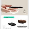 Classic Geo Kártyatartó - Vegán Bőr Pénztárca 11 kártyához és készpénzhez, Find My funkcióval, RFID blokkolás - Carbon Fiber - 4. kép