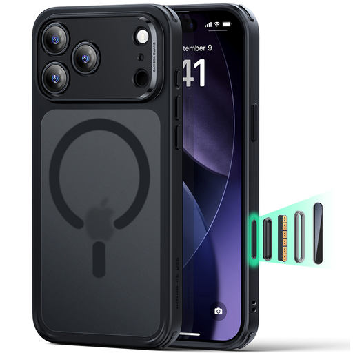 iPhone 17 Pro Max ESR - Classic Hybrid HaloLock - Matt Fekete tok iPhone 17 Pro Max ESR - Classic Hybrid HaloLock - Matt Fekete tok