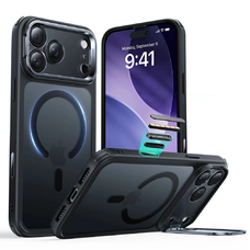 iPhone 17 Pro Fekete Frosted ESR Classic Hybrid HaloLock Kickstand tok