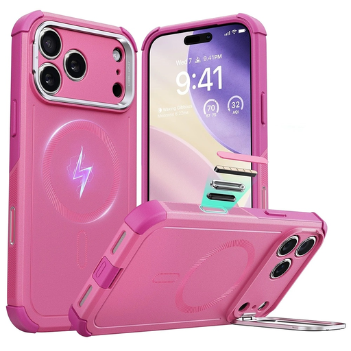 iPhone 17 Pro - Cyber Armor Kickstand - Main Phone ESR tok iPhone 17 Pro - Cyber Armor Kickstand - Main Phone ESR tok