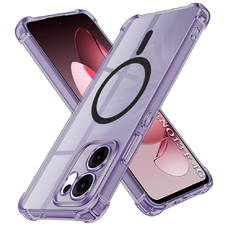 Oppo Reno13 F 4G / Reno13 F 5G / Reno13 FS 5G Techsuit Shockproof Átlátszó Szilikon MagSafe - Füstös Fekete tok
