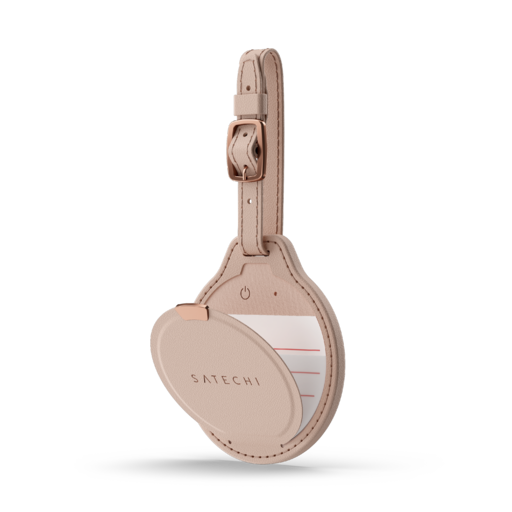 Satechi Vegan-Leather FindAll Luggage Tag - Desert Rose