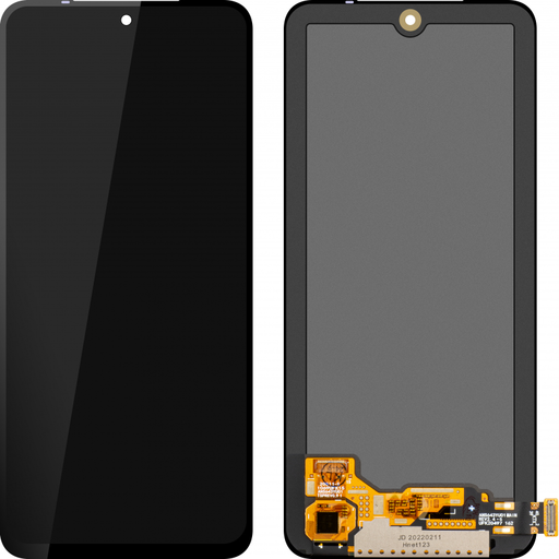 LCD Kijelzőmodul MP Xiaomi Poco M5s / Redmi Note 10 / 10S, OLED Verzió, keret nélkül, utángyártott, fekete