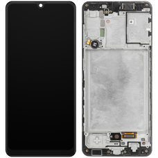 LCD Kijelzőmodul Samsung Galaxy A31 A315, Fekete