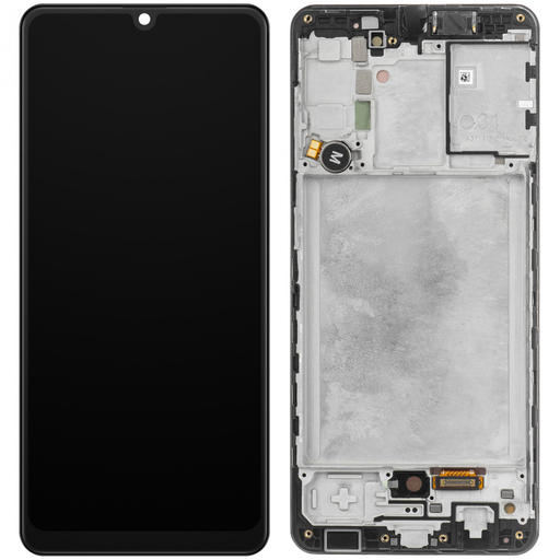 LCD Kijelzőmodul Samsung Galaxy A31 A315, Fekete