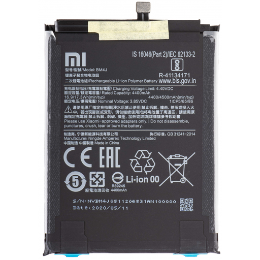 BM4J akkumulátor Xiaomi Redmi Note 8 Pro-hoz