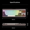 Gaming Keyboard (KB896L) Havit - USB-C, RGB világítással, 71 gombos, 1.2m, 350mA, 5V - Zöld - 1. kép