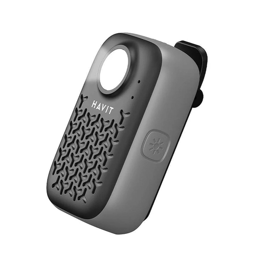 Havit - Vezeték nélküli hangszóró (SK868BT) - Bluetooth V5.4, 5W, 600mAh, IP67, TWS, zseblámpa, kihangosított hívások, Type-C - Fekete