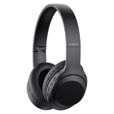 Vezeték nélküli fejhallgató Havit H628BT - Bluetooth 5.1, 200mAh, összecsukható, Type-C, AUX - fekete