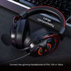 Gaming Havit H2002E Pro fejhallgató - Levehető mikrofon, 60mm hangszóró, PS4/PS5/XBOX kompatibilis, Jack 3.5mm, 2m - Fekete - 2. kép