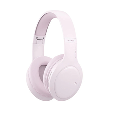 Havit Vezeték nélküli fejhallgató (H633BT) Mikrofonnal, Bluetooth 5.1, Összecsukható, Gombvezérlés, AUX, USB-C, 350mAh - Rózsaszín