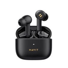 Havit Vezeték nélküli fülhallgató (TW958 Pro) - Bluetooth 5.3, mikrofonnal, TWS, ANC, Type-C, 500mAh, IPX4 vízálló - Fekete