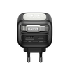 Havit Fali Töltő (UC251 EU) Type-C, USB, GaN, 35W, Behúzható Type-C Kábellel - Fekete / Szürke - 3. kép