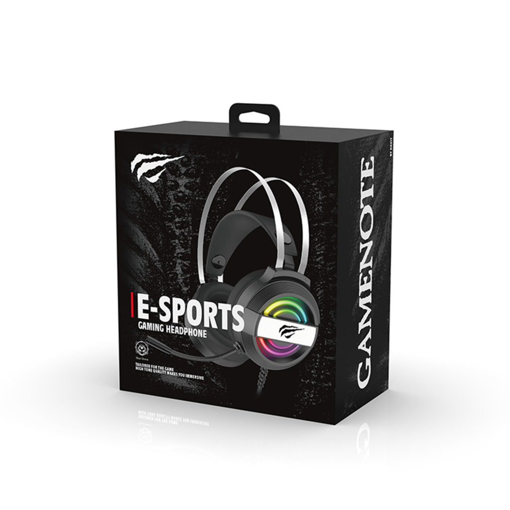 Havit Gaming Headphones H2230U Fehér - levehető mikrofonnal, 50 mm-es hangszóróval, USB, 1,8 m - 7