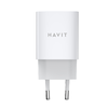 Wall Charger Havit UC45W EU - GaN, 2 x Type-C, PD45W, ABS, PC - Fehér - 1. kép