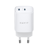 Wall Charger Havit UC45W EU - GaN, 2 x Type-C, PD45W, ABS, PC - Fehér - 2. kép
