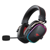 Havit Vezeték nélküli Fejhallgató (H2039BG) - Játékhoz, Over-ear, Bluetooth, Mikrofon, LED, 1050mAh, Type-C - Fekete / Okker - 2. kép