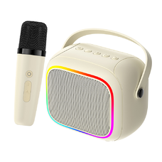 Havit SK818BT Vezeték nélküli Hangszóró - Mikrofon, Type-C, Bluetooth 5.4, TWS, TF, RGB világítás, IPX6, 1500mAh - Bézs