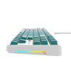 Gaming Keyboard (KB901L) Havit - USB-C, RGB világítással, 1,8m, 200mA - Fehér / Zöld - 1. kép