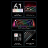 Gaming Keyboard (KB903L) - Havit - USB-C, RGB világítással, 1.8m, 200mA - Fehér - 0. kép