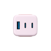 Havit - Fali töltő (UC260 EU) - 2x USB-C, USB, 65W - Rózsaszín - 4. kép