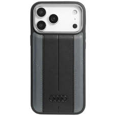 iPhone 17 Pro Max Audi A6 Szintetikus bőr MagSafe tok fekete