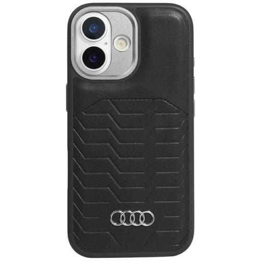 iPhone 17 Audi GT Szintetikus Bőr MagSafe tok fekete iPhone 17 Audi GT Szintetikus Bőr MagSafe tok fekete