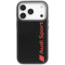 iPhone 17 Pro Audi R8 szénszálas MagSafe tok fekete
