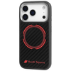 iPhone 17 Pro Audi RSQ Karbon Rost Sport Piros Kör MagSafe tok fekete - 1. kép
