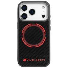 iPhone 17 Pro Audi RSQ Karbon Rost Sport Piros Kör MagSafe tok fekete