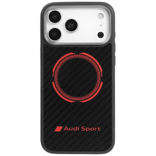 iPhone 17 Pro Max Audi RSQ Carbon Fiber Sport Piros Kör MagSafe tok