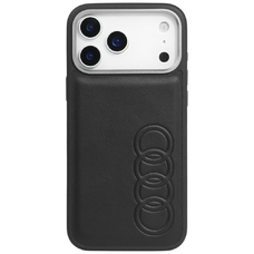 iPhone 17 Pro Max Audi TT szintetikus bőr MagSafe tok fekete