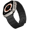 Apple Watch 1/2/3/4/5/6/7/8/9/10/SE/Ultra/Ultra2 PITAKA Carbon Fiber Modern szíj fekete-szürke - 2. kép