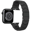 Apple Watch 1/2/3/4/5/6/7/8/9/10/SE/Ultra/Ultra2 PITAKA Carbon Fiber Retro szíj fekete szürke - 3. kép
