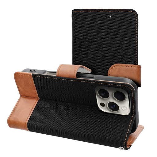iPhone 17 Jeans Book fekete tok iPhone 17 Jeans Book fekete tok
