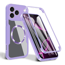 iPhone 17 Pro Lila Techsuit - ColorVerse 360 MagSafe Series + Képernyővédő tok