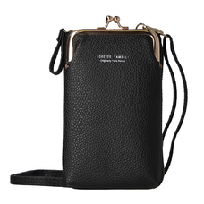 Kötött táska telefonhoz design 2 fekete