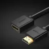 Ugreen HDMI (aljzat) - HDMI (csatlakozó) hosszabbító kábel 19 pin 1.4v 4K 60Hz 30AWG 2m fekete (10142) - 2. kép