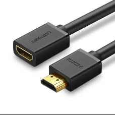 Ugreen HDMI (aljzat) - HDMI (csatlakozó) hosszabbító kábel 4K 10,2 Gbps 340Mhz 0.5m fekete (HD107 10140)