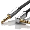 Ugreen AUX 3.5mm-es mini jack lapos kábel 0.5m fekete (AV119 10596) - 4. kép